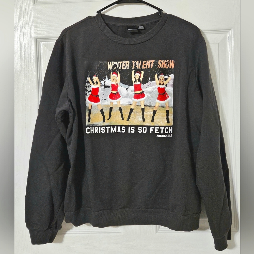 Women's Mean Girls Christmas Sweatshirt, Sz 2X